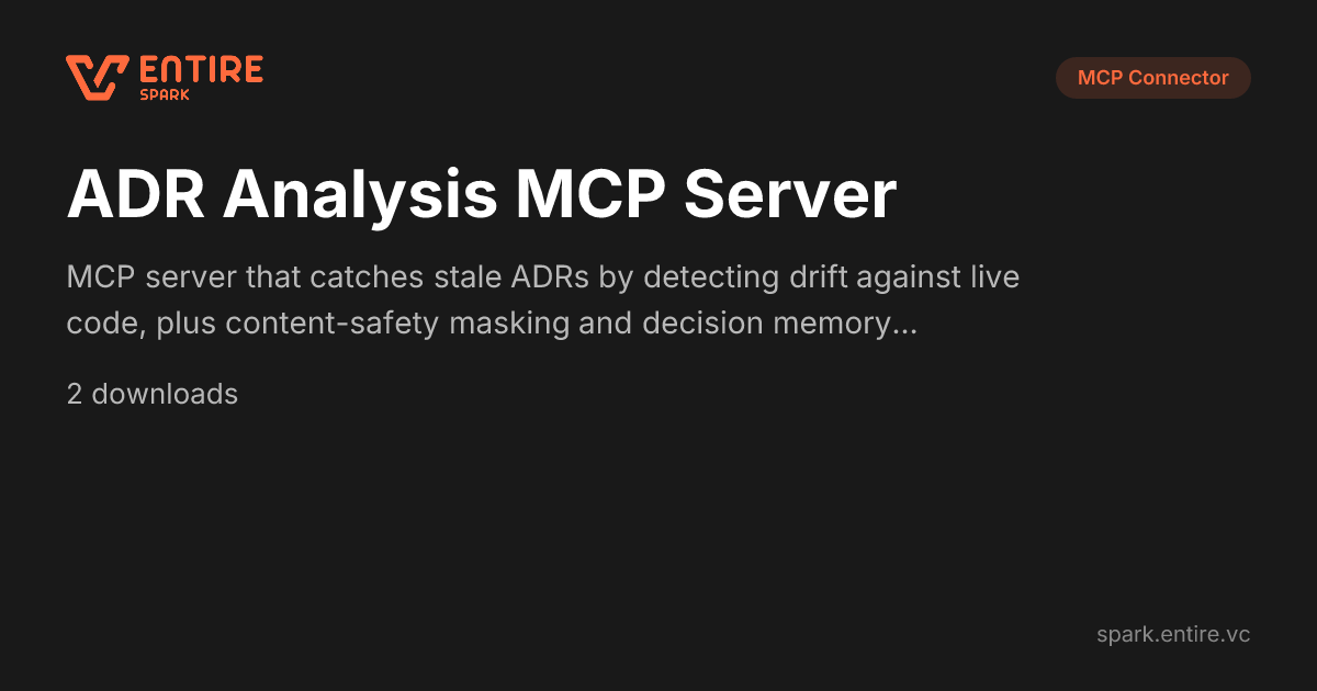 ADR Analysis MCP Server - MCP | Spark