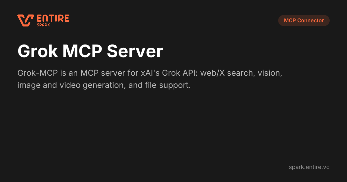 Grok MCP Server - xAI Chat - MCP | Spark
