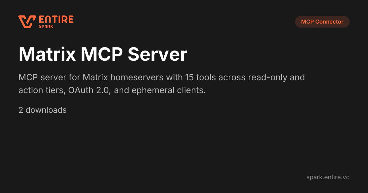 Matrix MCP Server - Rooms - MCP | Spark