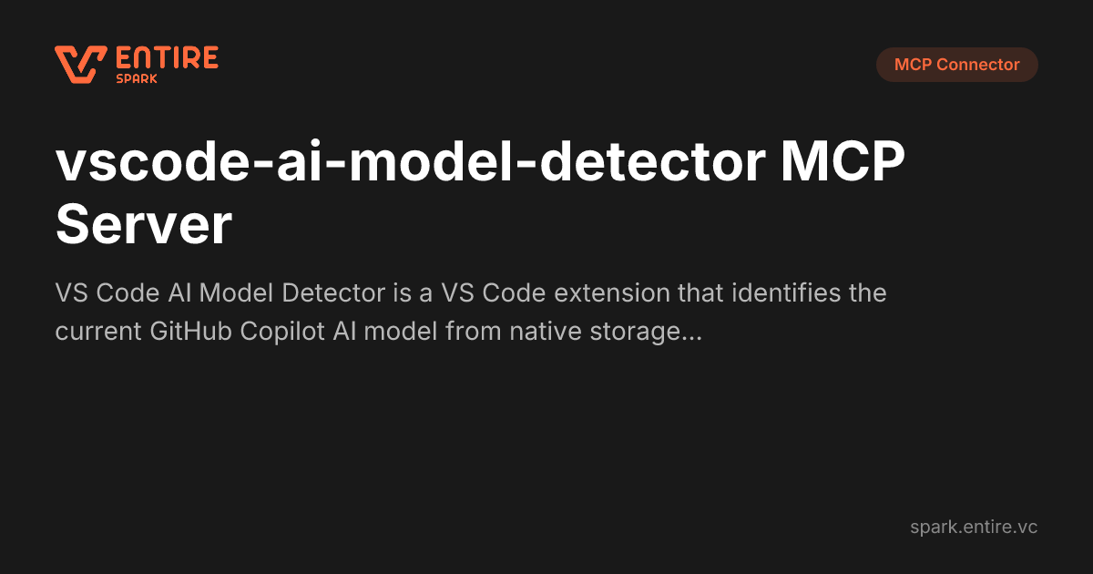 VS Code AI Model Detector - MCP | Spark