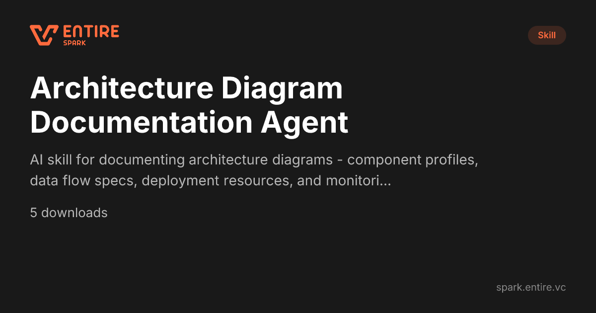 Architecture Diagram Documentation Agent — Claude Skill | Spark by ...