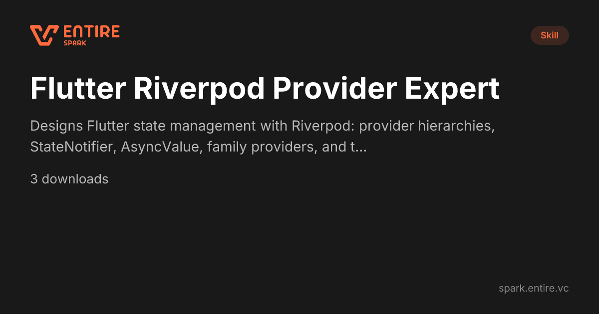 Master Flutter State Management with Riverpod — Claude Skill | Spark by ...