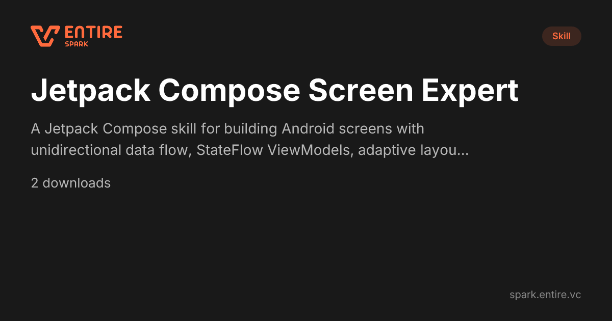 Generate Jetpack Compose Android Screens — Claude Skill | Spark by ...