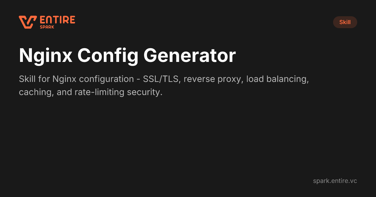 Config Generator Generate Secure and Optimized Nginx Configurations — Claude Skill ...